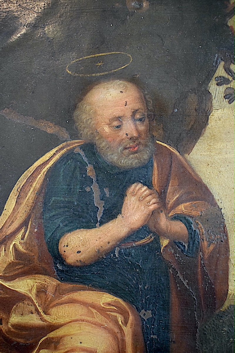 Art Religieux Baroque XVII &egrave;me Si&egrave;cle  Saint Pierre RT1209-photo-4