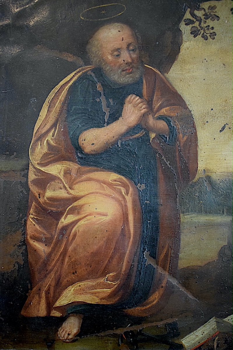 Art Religieux Baroque XVII &egrave;me Si&egrave;cle  Saint Pierre RT1209-photo-2