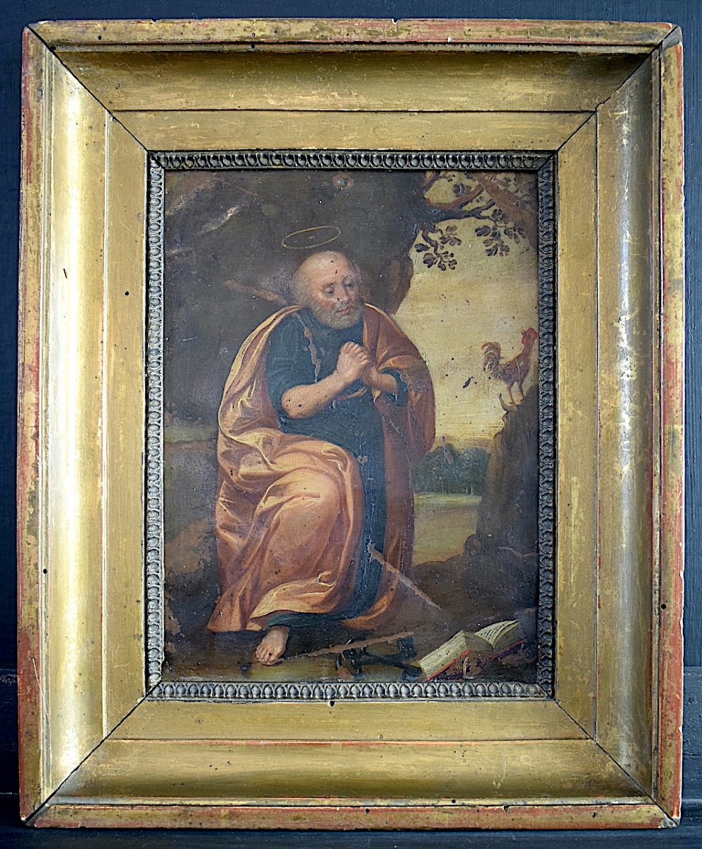 Art Religieux Baroque XVII &egrave;me Si&egrave;cle  Saint Pierre RT1209-photo-4