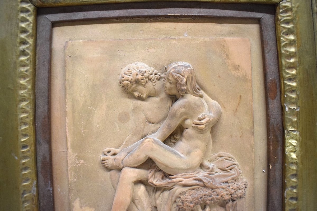 Limestone Bas Relief Venus And Cupid After Giacomo Marchino Frame XVIII Ref1005 -photo-6