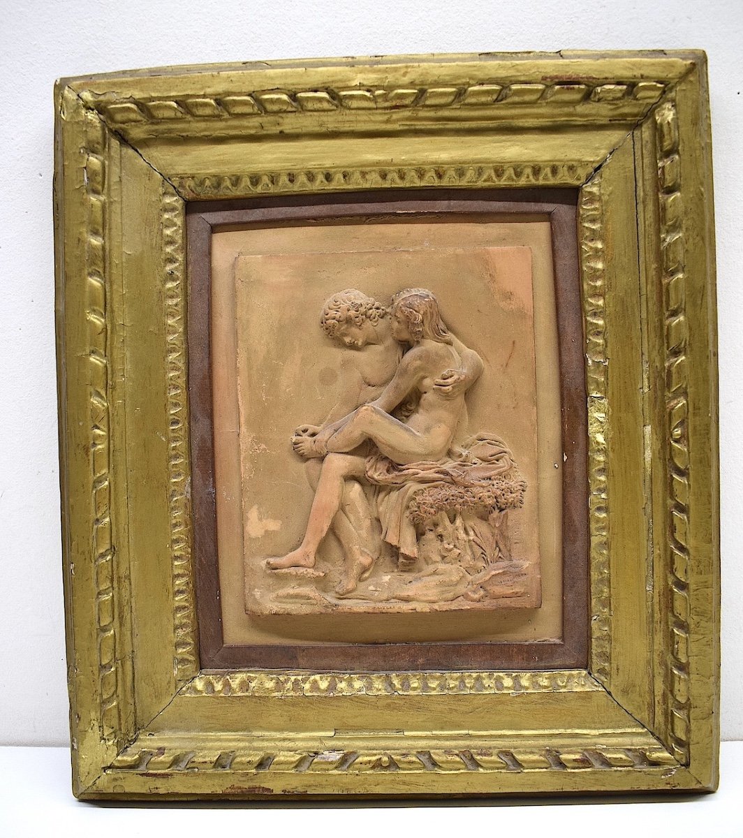 Limestone Bas Relief Venus And Cupid After Giacomo Marchino Frame XVIII Ref1005 -photo-8