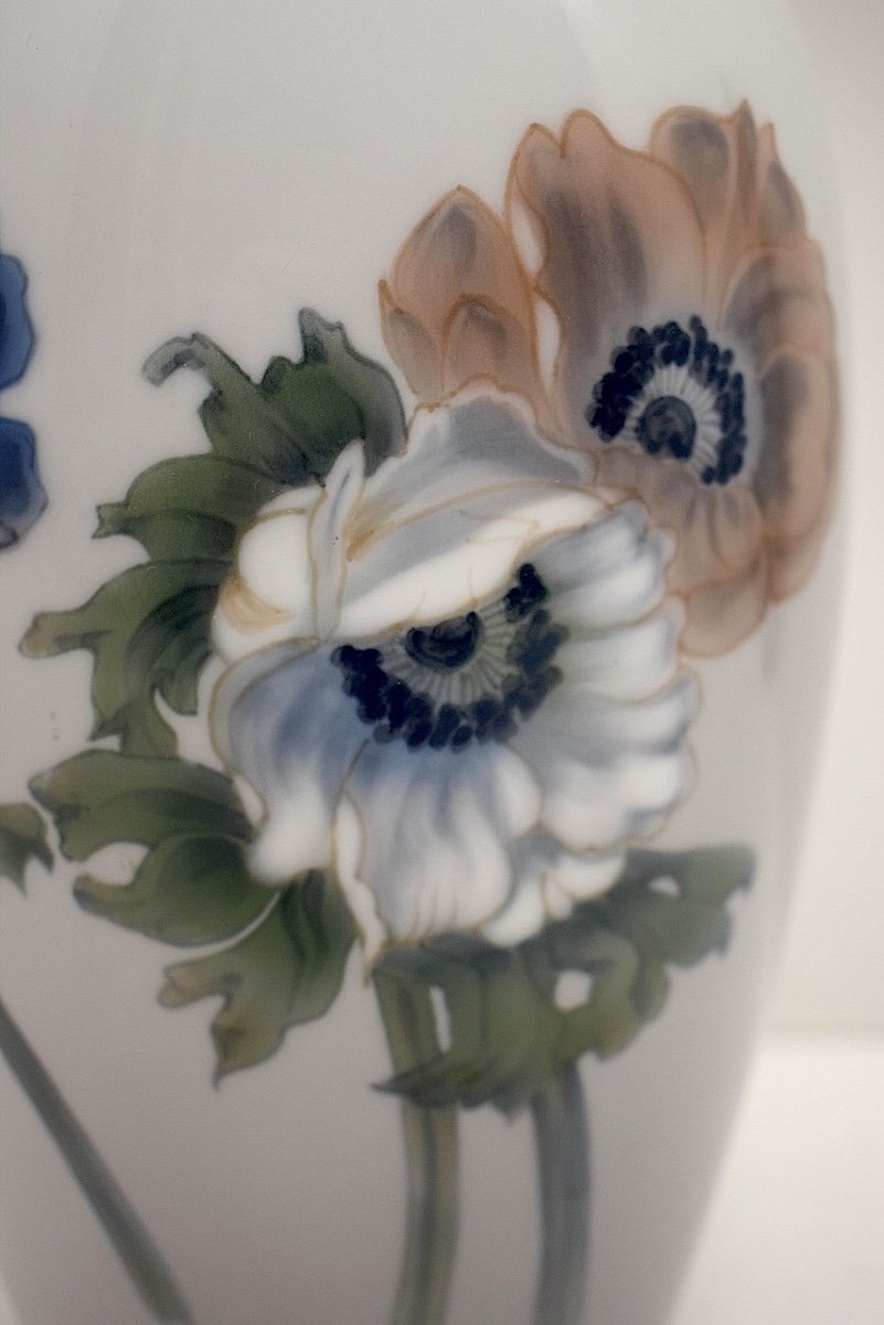 Art Nouveau Vase Scandinavian Porcelain Royal Copenhagen Copenhagen Ref1007-photo-5