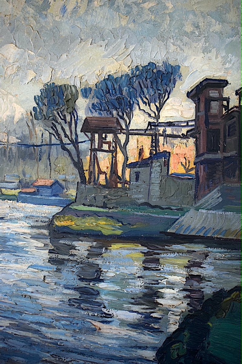 NANDOR VAGH WEINMANN Peintre Hongrois Paysage XX ème Siècle RT1214-photo-3