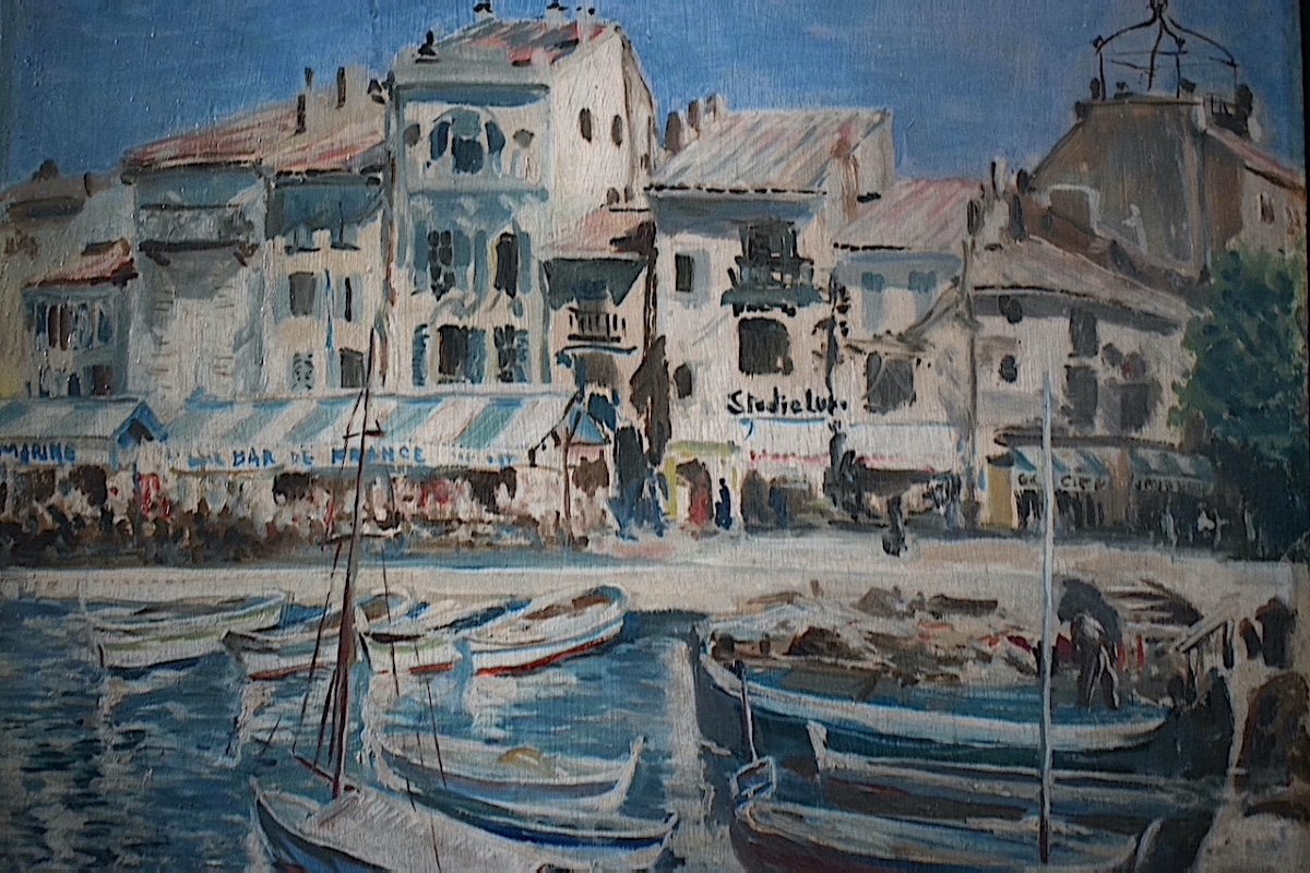 Marine Port Of Cassis Provence 50s Post Impressionist To Identify Rt1218-photo-2