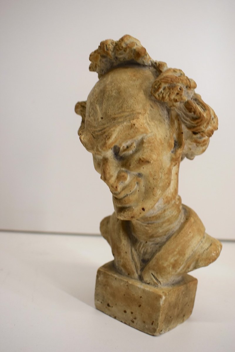 Jean Pierre Le Jeune Dantan Bust Caricature Plaster Famous Man 19th Century Ref1027-photo-3