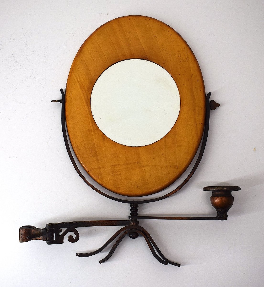 Intéressant Miroir Psyché De Table Et Son Bougeoir Napoleon III  Ref1070 -photo-6