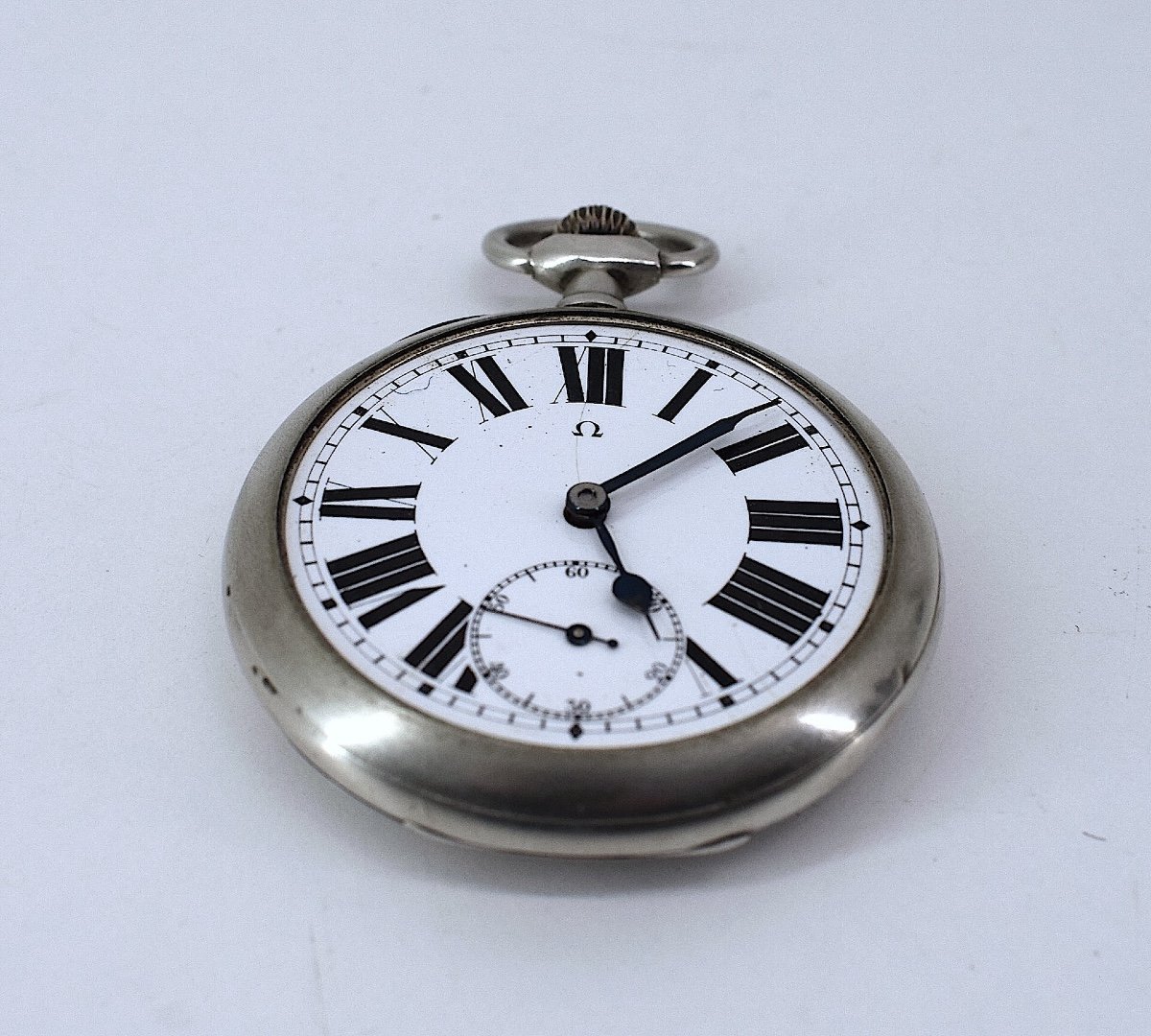 Omega Pocket Watch Steel Circa 1900 Ref1071 -photo-2