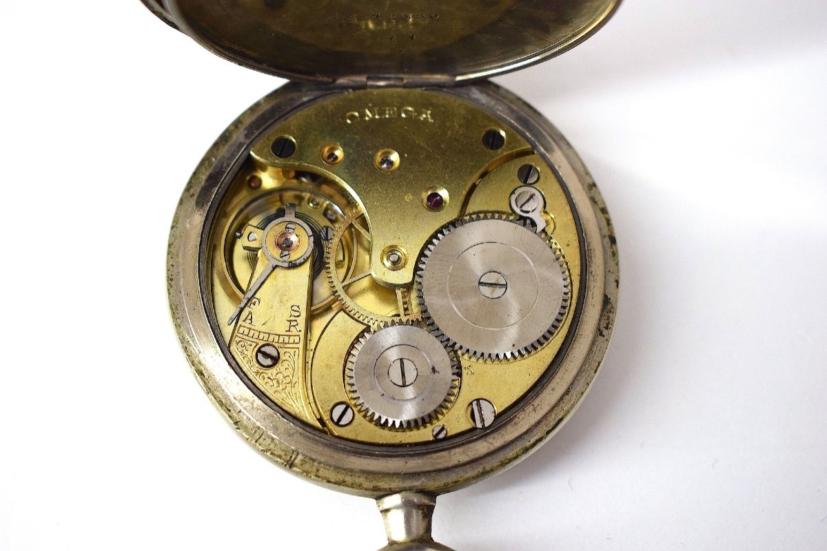 Omega Pocket Watch Steel Circa 1900 Ref1071 -photo-4