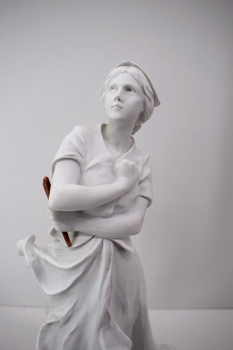  Luca Madrassi Biscuit Porcelain Sculpture Joan Of Arc Hearing Voices Ref1072 -photo-2