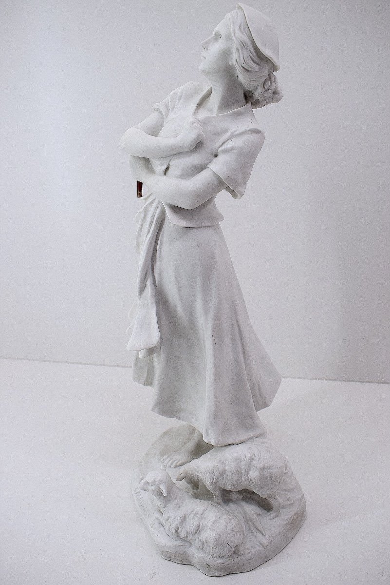  Luca Madrassi Biscuit Porcelain Sculpture Joan Of Arc Hearing Voices Ref1072 -photo-4