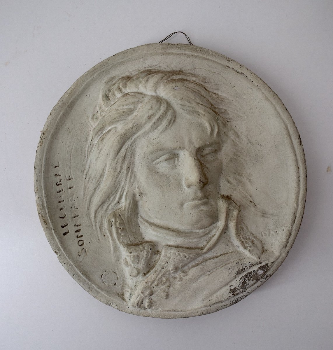 Plaster Medallion Portrait Of General Bonaparte After David d'Angers Ref1078-photo-2