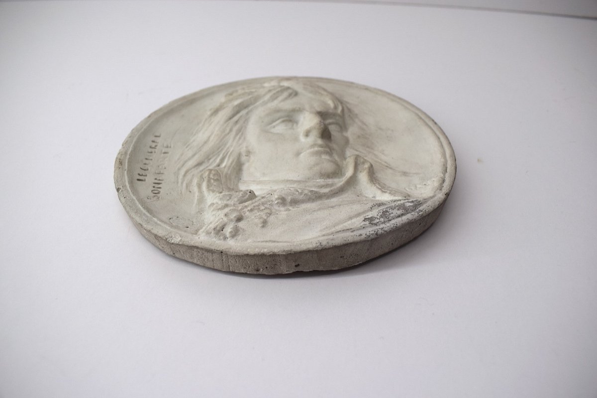 Plaster Medallion Portrait Of General Bonaparte After David d'Angers Ref1078-photo-1