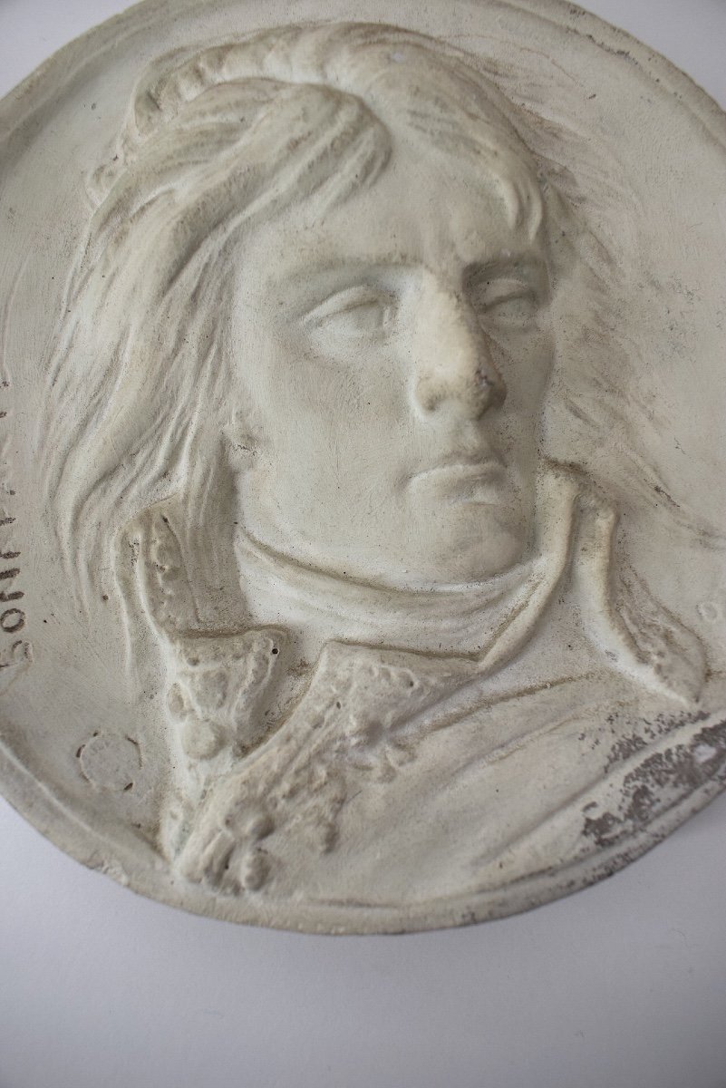 Plaster Medallion Portrait Of General Bonaparte After David d'Angers Ref1078-photo-2