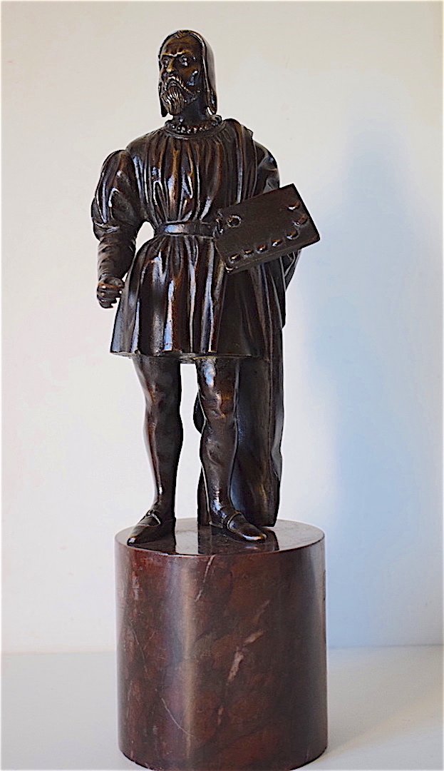 Bronze peintre sculpteur Michel Ange renaissance italienne Personnage XIX 19th REF99-photo-4