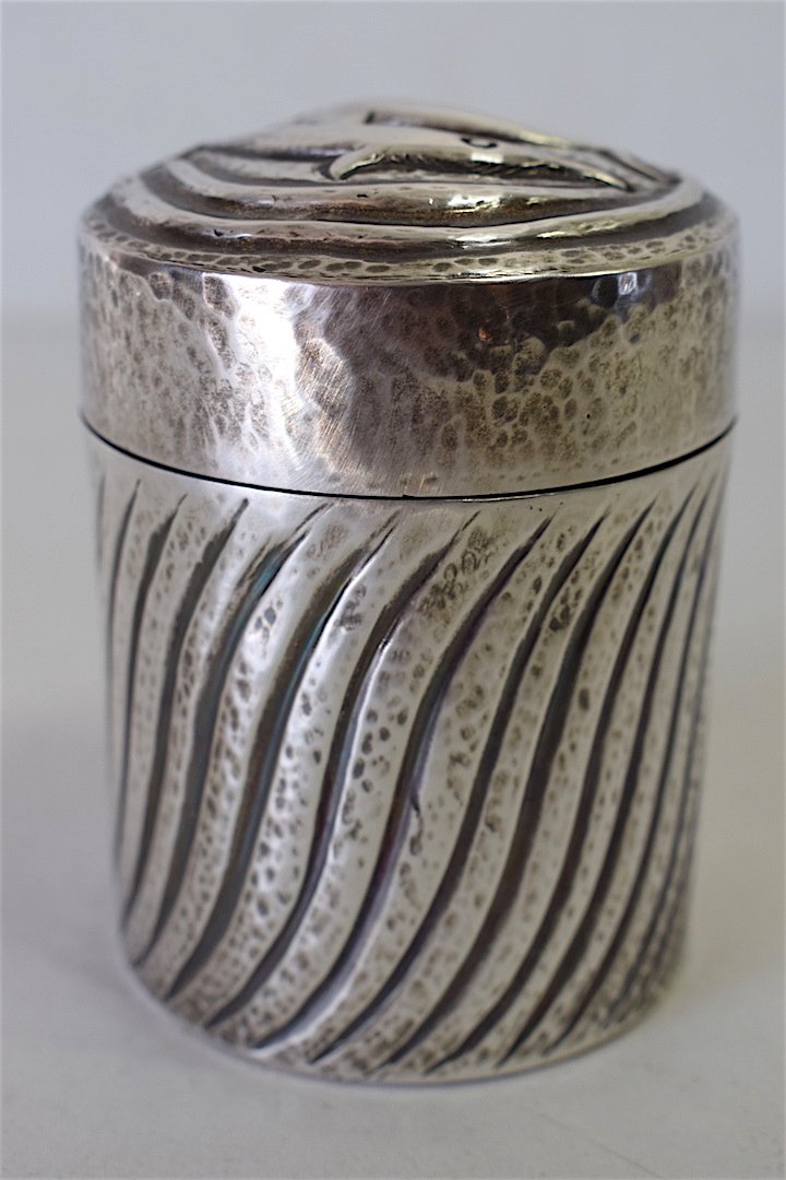 Box Dinanderie Sterling Silver Ilias Lalaounis Signed Dauphin XX Vintage 20th Greece Greek Ref106-photo-1