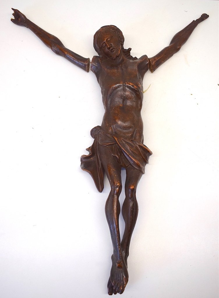 Christ en Bois Sculpt&eacute; XVII 17th Religion Christianisme 54 Cm Carved Wood REF250-photo-2