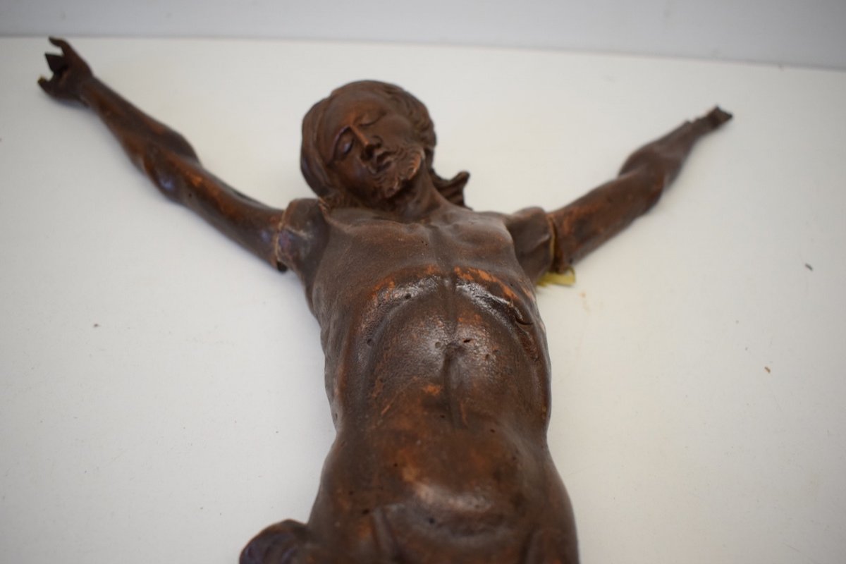 Christ en Bois Sculpt&eacute; XVII 17th Religion Christianisme 54 Cm Carved Wood REF250-photo-2