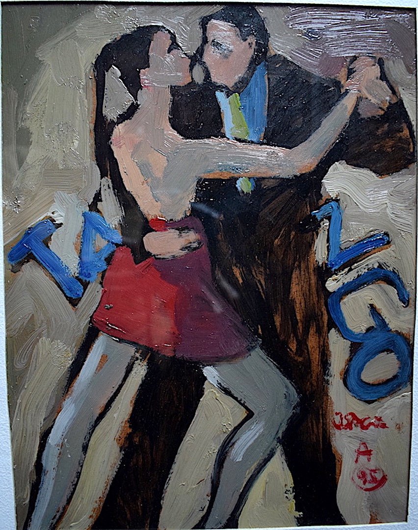 Jorge A Sign&eacute; Danseurs de Tango Danse Pendants Paire XX RT420-photo-2