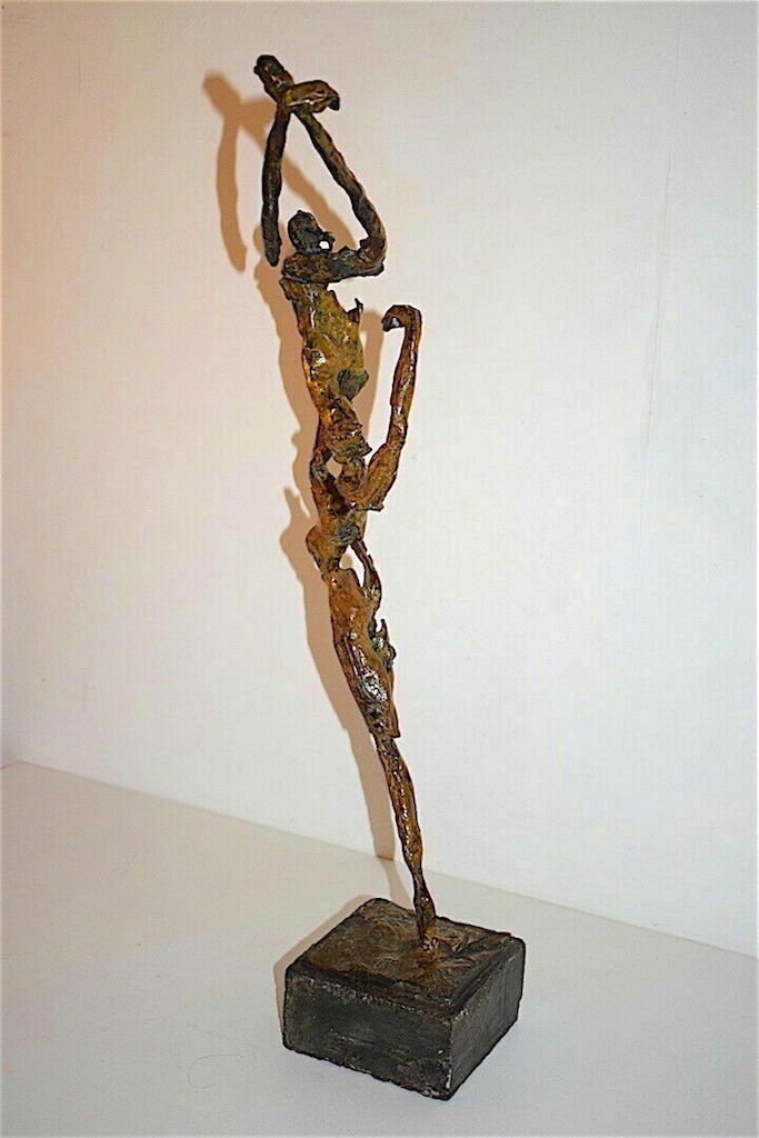 Bronze Modern Art Denis Chetboune Dancers Signed Unique Pieces Numbered 1/1 Ref258-photo-3