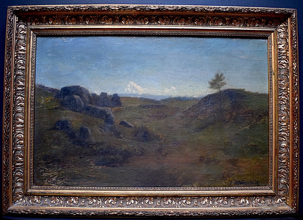 Jozef  Moerenhout &eacute;cole Flamande XIX Paysage RT458