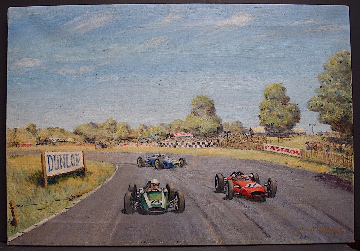 Automobile Race Circuit Du Luc Var Sport Signed Philip Verle 1960s XX Rt495-photo-5