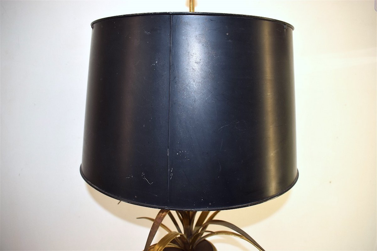 Lamp Reeds Or Palm Tree Attributed Maison Charles Paris 1950 1960 Ref310 -photo-3