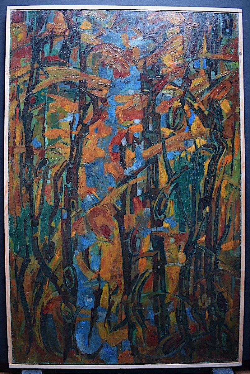 Claude Arrazeau Signé '' La Forêt'' Abstrait XX RT546 *