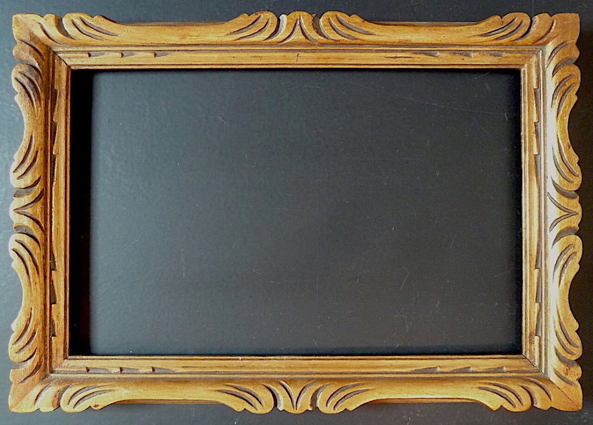 Frame Years 1930 Golden Wood 35 X 22 Cm 5m Ref C631