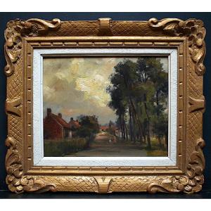 Pierre Franc Lamy Landscape Belgium Surroundings Of Bruges Impressionist XIX Rt625