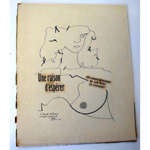 Paul Sarisson Dadaïsme Surréaliste Dessin Encre Collage Dada Serbanne 1950 Ref520 