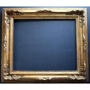 Cadre Doré Montparnasse Feuillure 65 x 54 cm Format 15F Frame Ref C1116