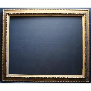 1950s Gold Frame With Cassetta Rabbet 81 X 65 Cm Format 25f Frame Ref C1129