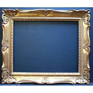 Cadre  Montparnasse Doré Feuillure 41 x 33 cm Format 6F Frame Ref C1133