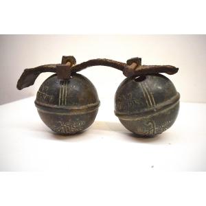 Gautier & Montserret Pair Of Bronze Bells For Driving Horses Provence Bell Ref744