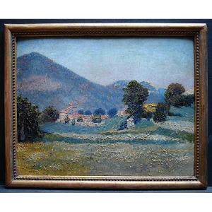 Provençal Landscape Provence Impressionist Unsigned Early 20th Century Rt1021