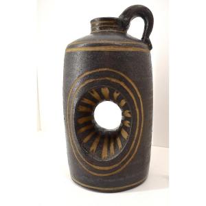 Jan Van Stolk Imposing Ceramic Art Pitcher Vase Circa 1950 1960 Ref1017 