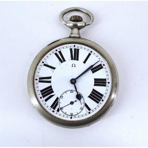 Omega Pocket Watch Steel Circa 1900 Ref1071 