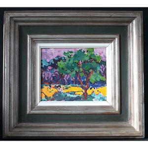 Jalid Contemporary Moroccan Painter Morocco Landscape Fauvism Rt1146