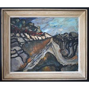 Fontvieille Landscape Alpilles Provence Monogram Mv XXth Rt1232