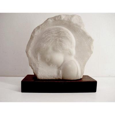 Gennarelli Mid-Century Modern 'Torso' Carved Granite Sculpture