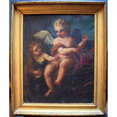 Genre Scene Putti Cherubs Loves Cherubs Jewelry Box XVIII To Restore Rt168