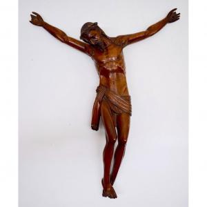 Christ In Carved Boxwood XVIII Century Ref317