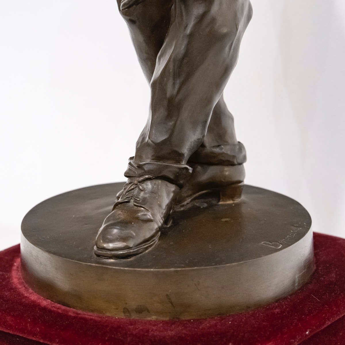 Boules Player - Bronze Sculpture By Joseph-antoine Bernard - Circa 1894-photo-2