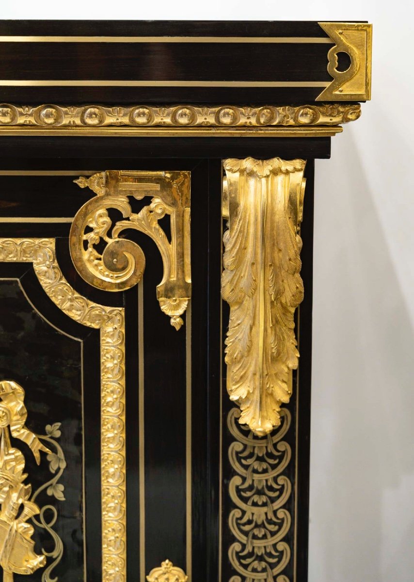 Cabinet D’époque Napoléon III Par Mathieu Béfort, Circa 1860-photo-4