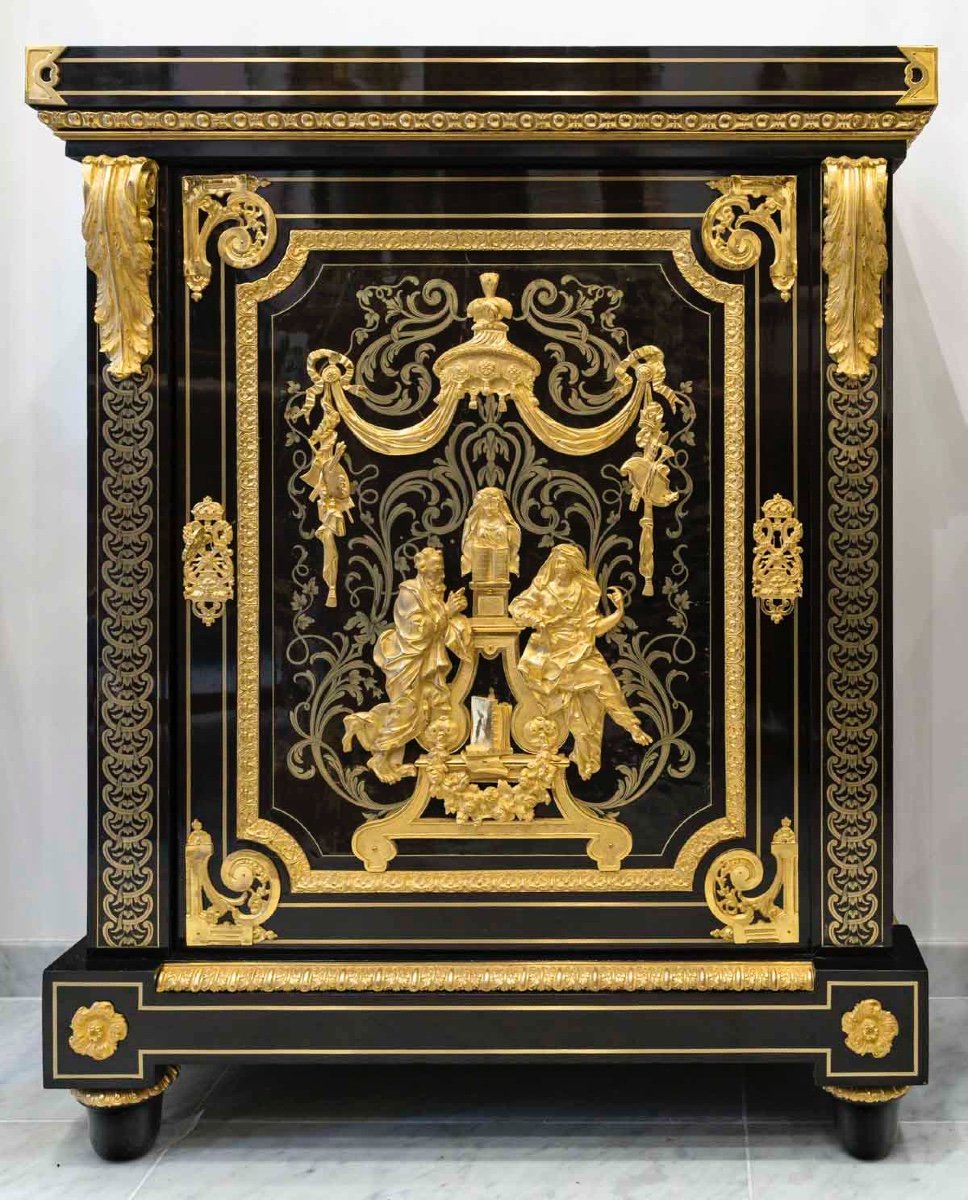 Cabinet D’époque Napoléon III Par Mathieu Béfort, Circa 1860