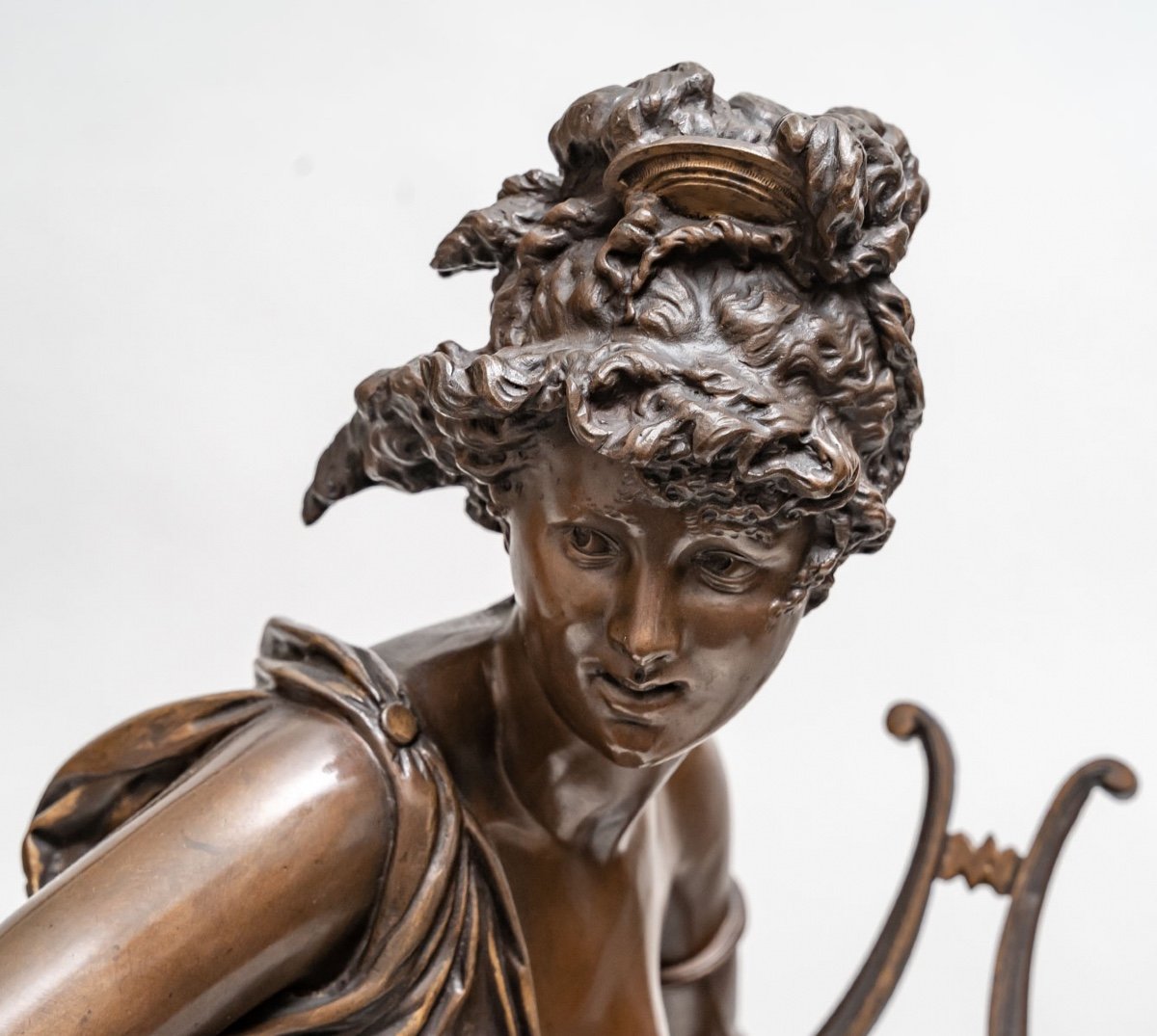 Figure En Bronze Melodie d'Albert Ernest Carrier Belleuse-photo-2