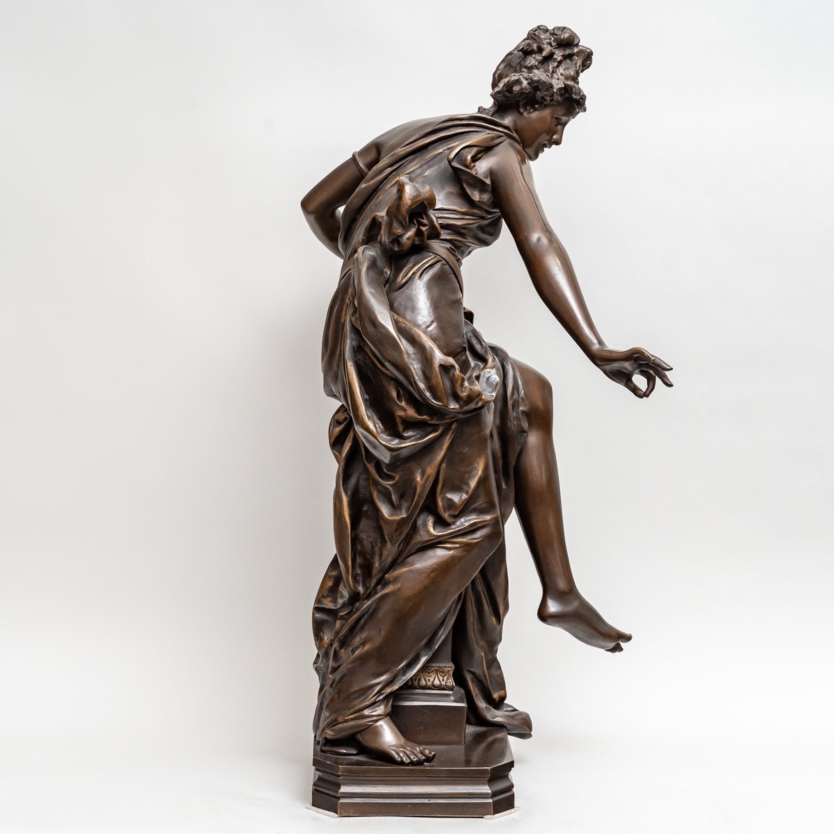 Figure En Bronze Melodie d'Albert Ernest Carrier Belleuse-photo-5