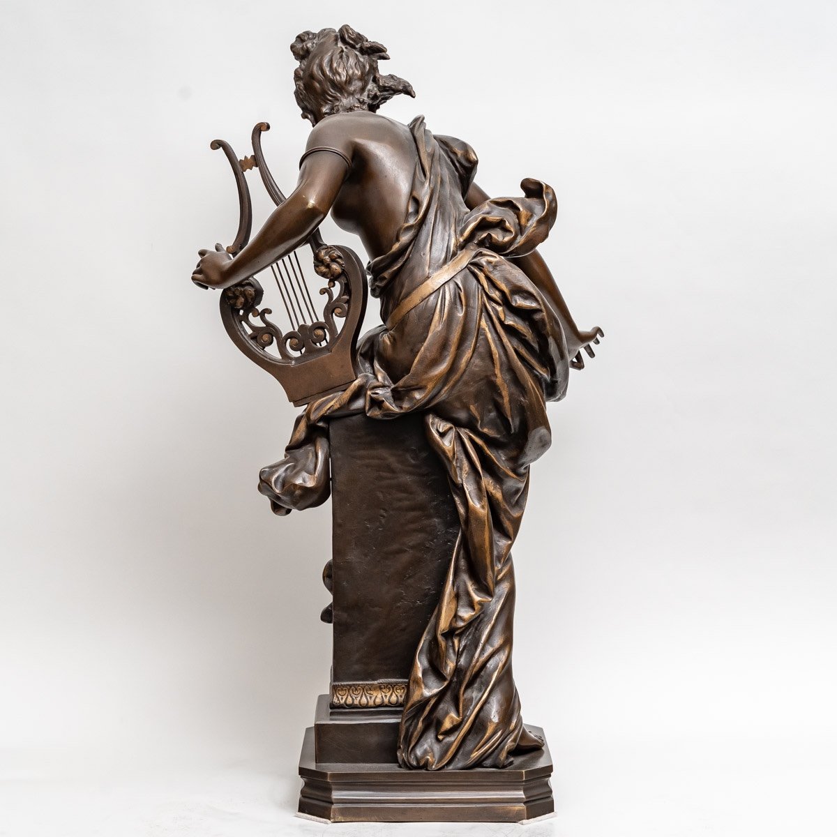 Figure En Bronze Melodie d'Albert Ernest Carrier Belleuse-photo-6