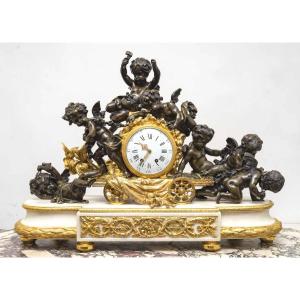 Large French Mantel Clock, Circa 1870