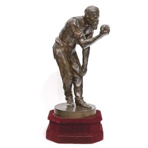 Joueur De Boules - Sculpture En Bronze Par Joseph-Antoine BERNARD - Circa 1894